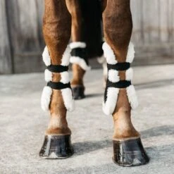 Kentucky Vegan Sheepskin Tendon Boot - Elastic -Equestrian Supplies 17238c