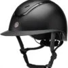 EQX Kylo Wide Peak Riding Hat - Black Matte/Black Gloss