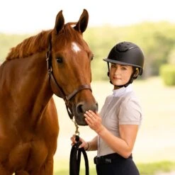 EQX Kylo Wide Peak Riding Hat - Black Matte/Black Gloss 9 EQX Kylo Wide Peak Riding Hat - Black Matte/Black Gloss -Equestrian Supplies 17735e