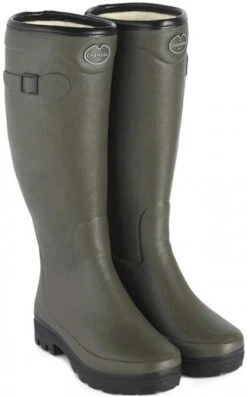 Le Chameau Womens Country Wool Lined Boot